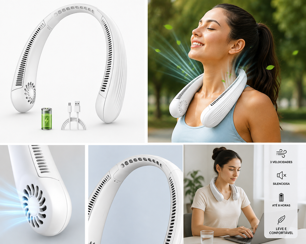 BreezeGo™ – Frescura Mãos Livres