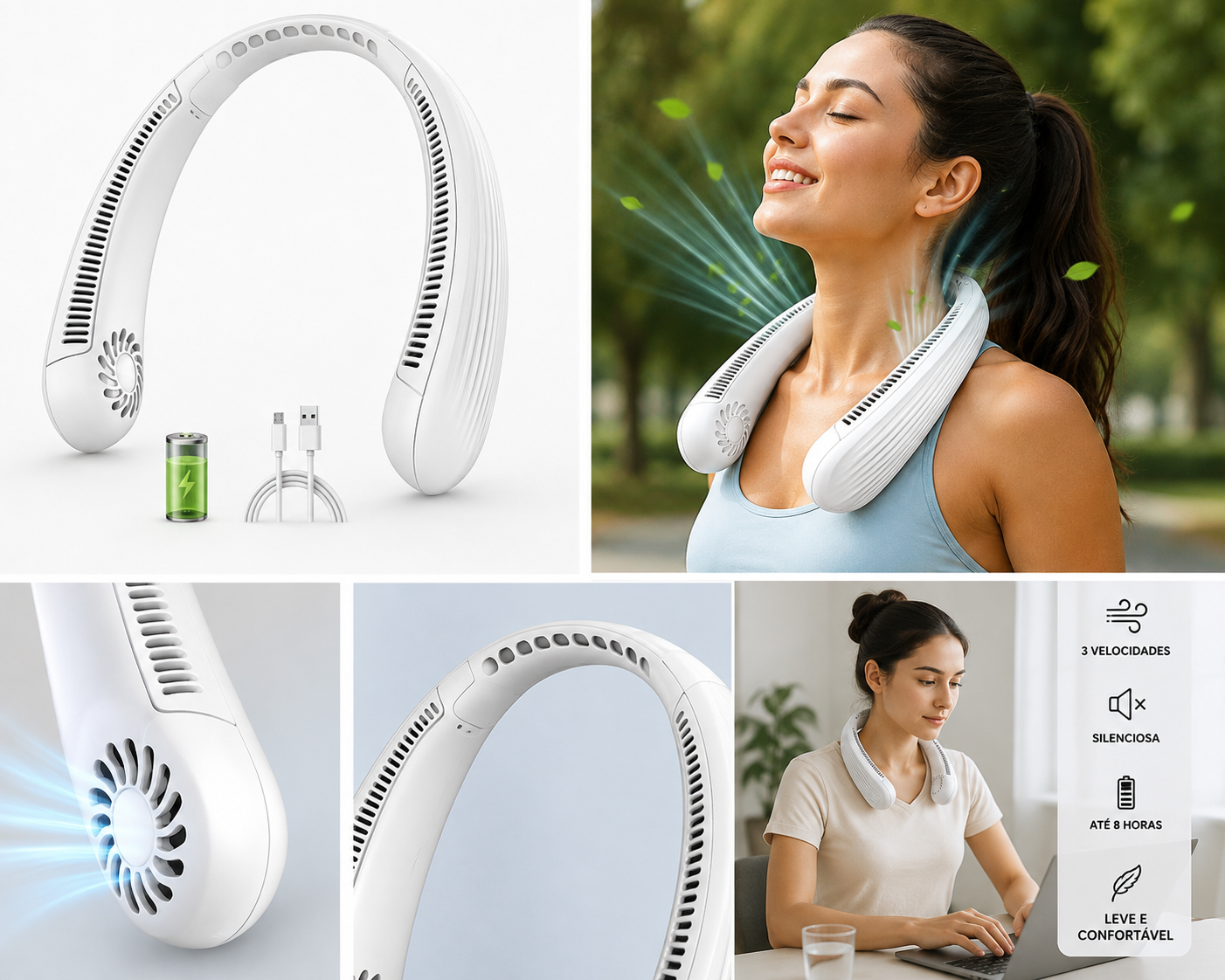 BreezeGo™ – Frescura Mãos Livres