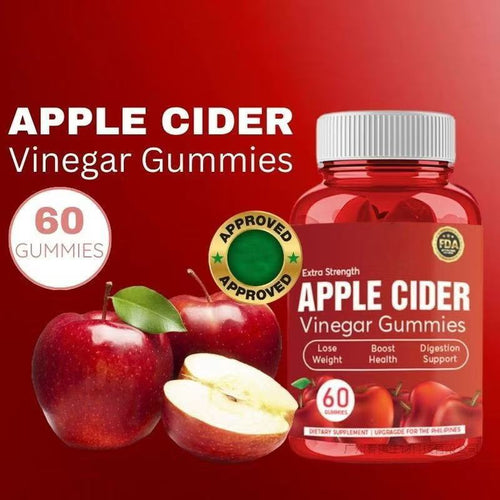 suplemento gummies de vinagre de maçã 60 unidade